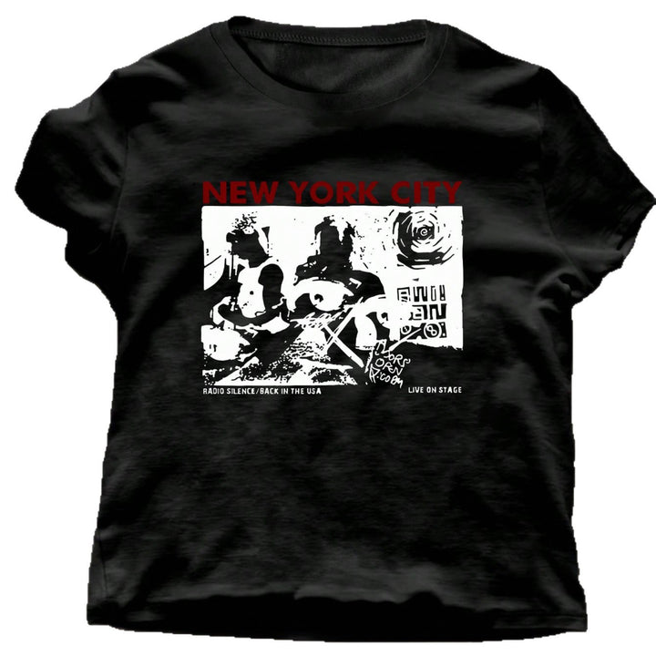 Damen Grafik T-Shirt mit kreativem New York City Motiv Echo Archiv