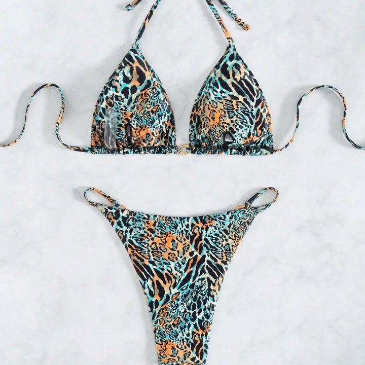 Damen Triangel-Bikini mit exotischem Tiermuster Echo Archiv