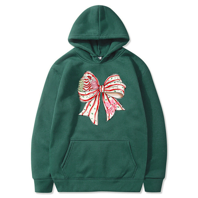 Damen Kapuzenpullover mit festlichem Schleifenmotiv Echoarchiv