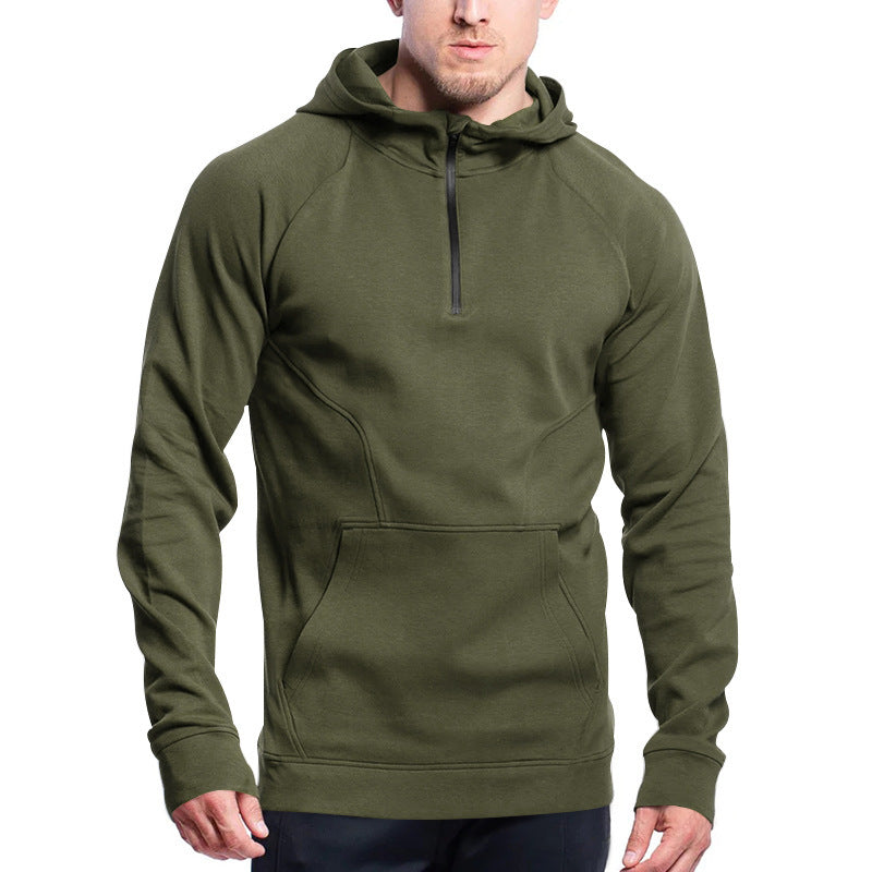 Herren Kapuzenpullover mit halbem Reißverschluss Echoarchiv