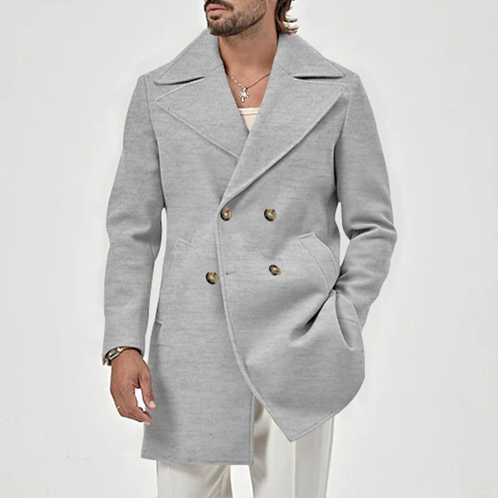 Herren eleganter doppelt gearbeiteter Mantel Echoarchiv