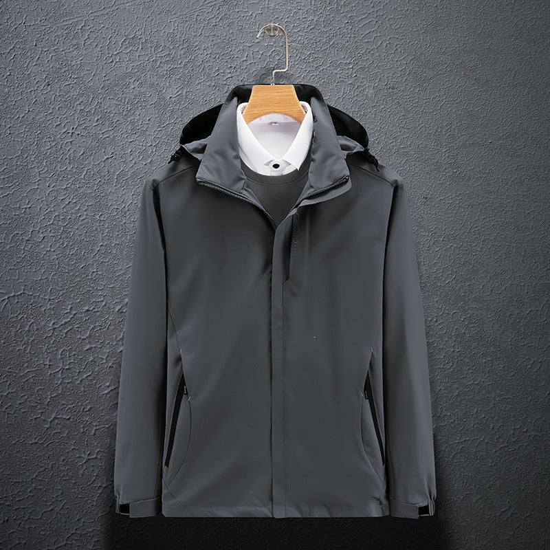 Herren Funktionale Wind- und Wetterjacke Echo Archiv