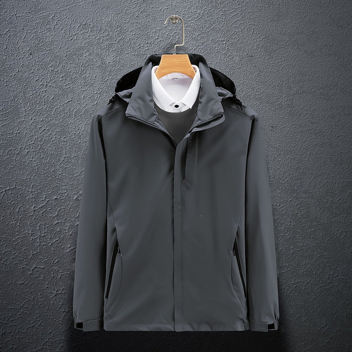 Herren Funktionale Wind- und Wetterjacke Echo Archiv