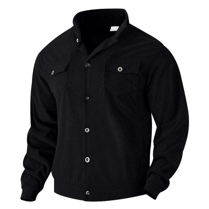 Herren Jacke im Vintage-Stil mit praktischen Taschen und strukturiertem Design Echoarchiv