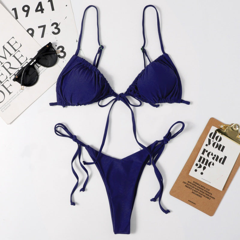 Damen Bikini-Set mit ajustierbaren Bindebändern und modischem Leopardenmuster Echo Archiv