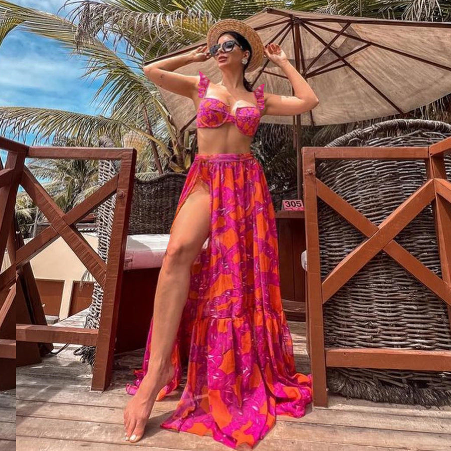 Damen Bikiniset mit voluminösem Rock von Echo Archiv