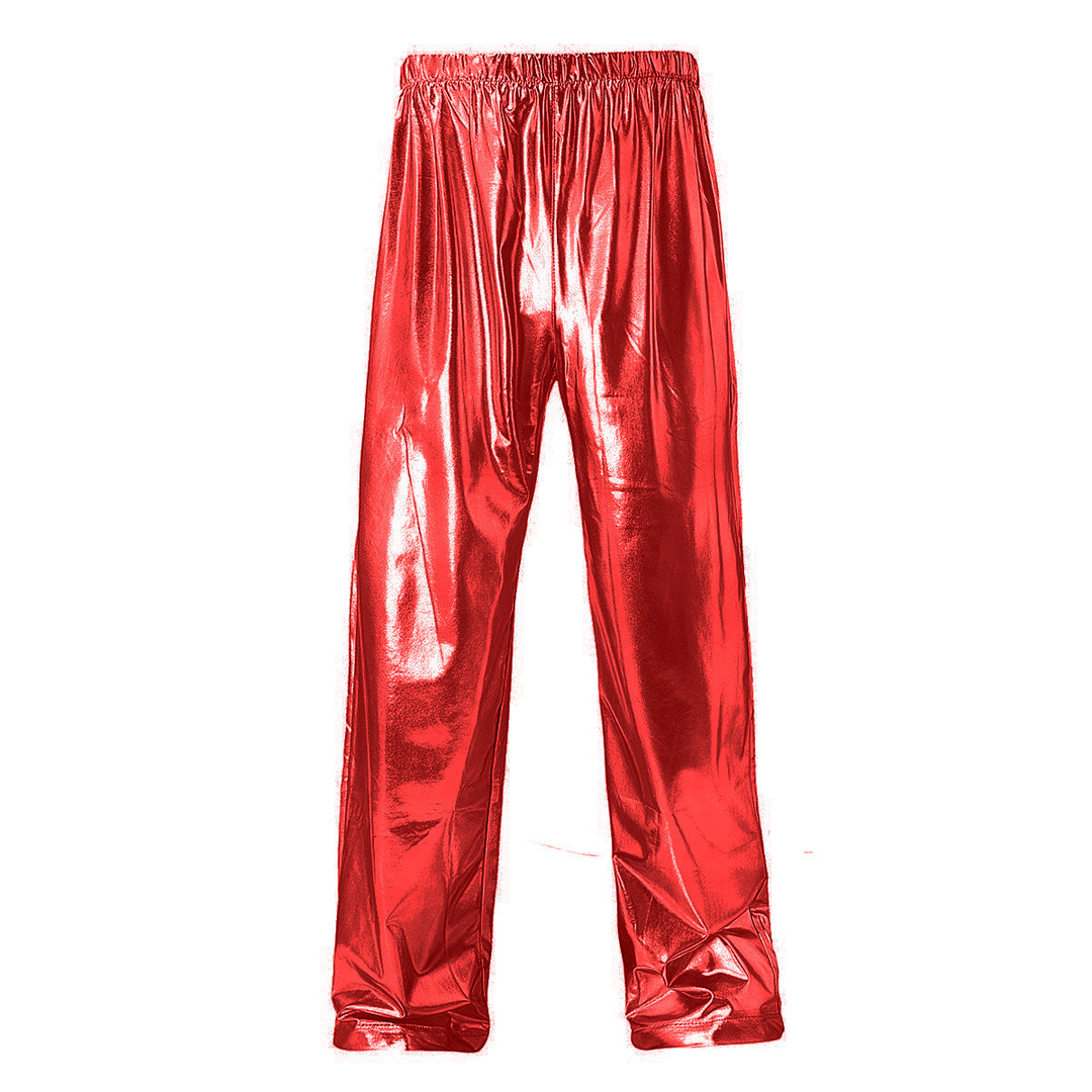 Herren glänzende Freizeithose mit elastischem Bund Echoarchiv