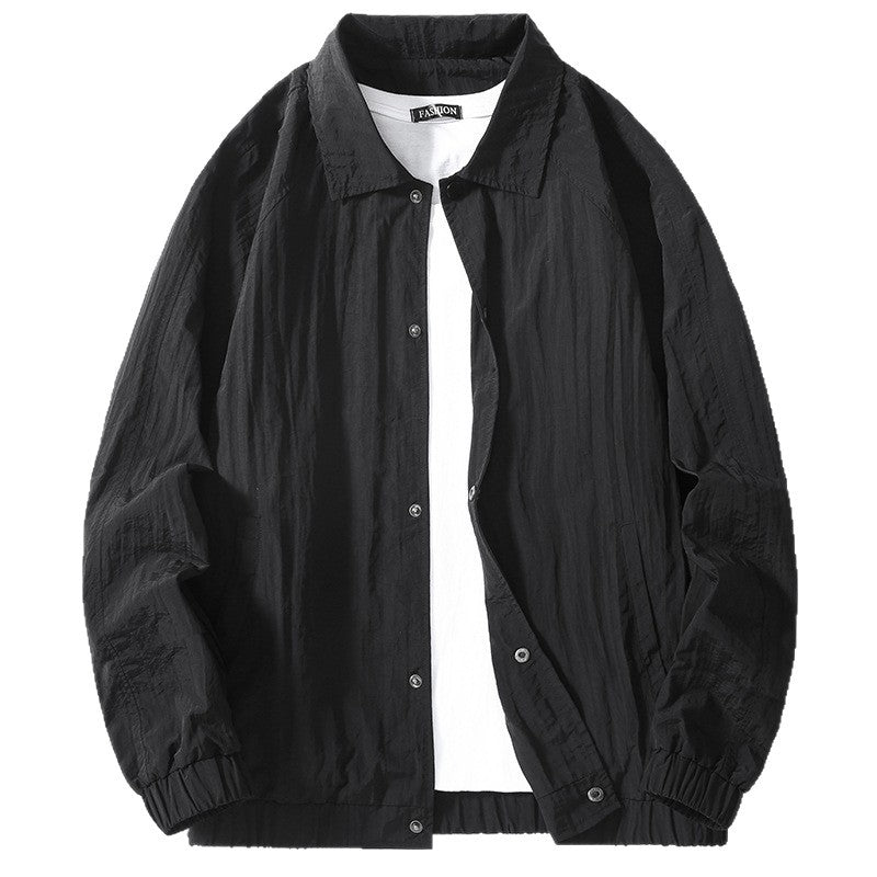 Herren leichte Übergangsjacke mit elastischen Bündchen Echoarchiv