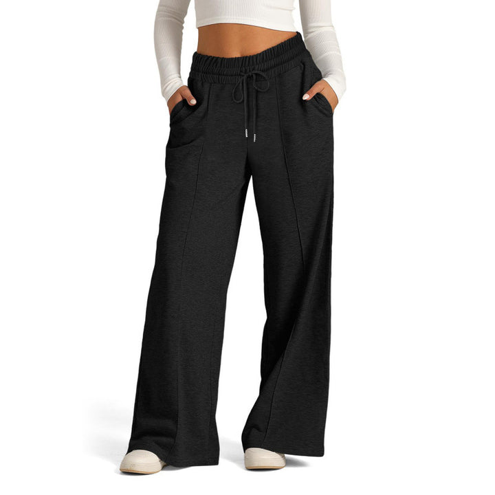 Damen nan weite Sweatpants mit hohem Bund und Tunnelzug Echo Archiv