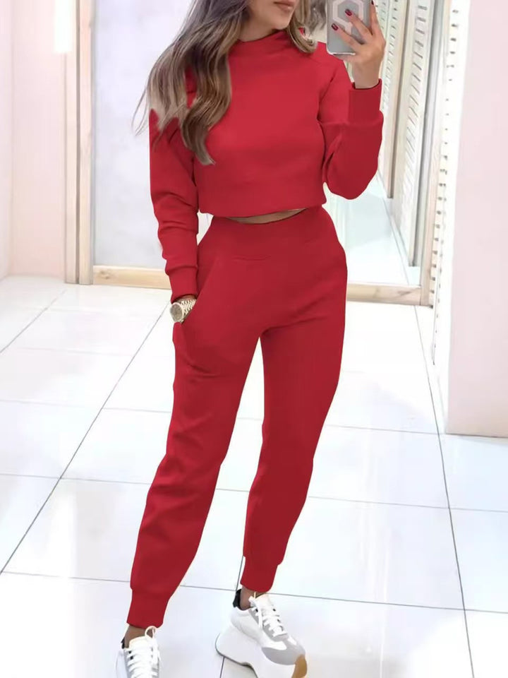 Damen Modischer Sweater und Jogginghose Set Echoarchiv