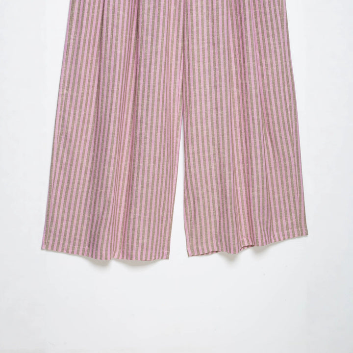 Damen Hochtaillierte Culotte-Hose mit weitem Bein, Tunnelzug und vorderem Schlitz Echo Archiv