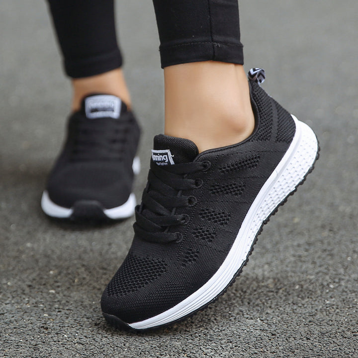 Unisex leichte gestrickte Freizeit- und Laufsneaker mit stoßabsorbierender Komfortsohle – Tavélo