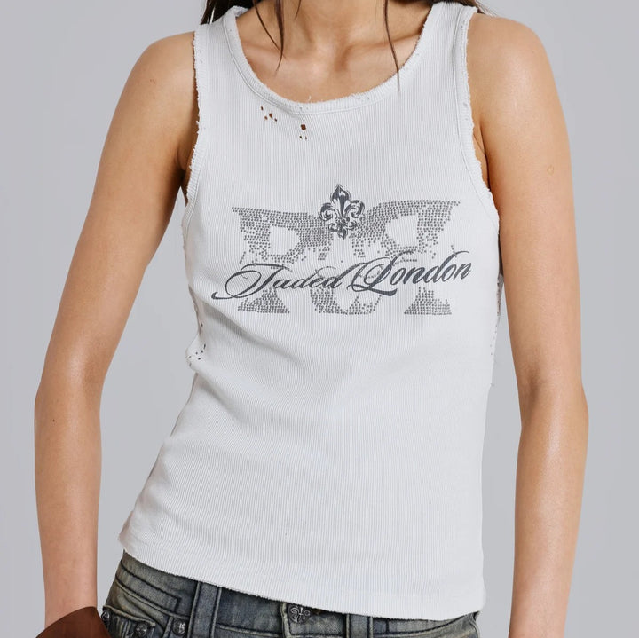 Damen lässiges Tanktop mit stylischem Grafikdruck Echo Archiv
