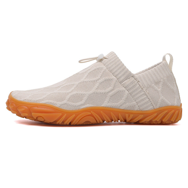 Herren gestrickte Slip-On Freizeitsneaker mit elastischem Schaft, Zuglasche und griffiger Gummisohle Echo Archiv