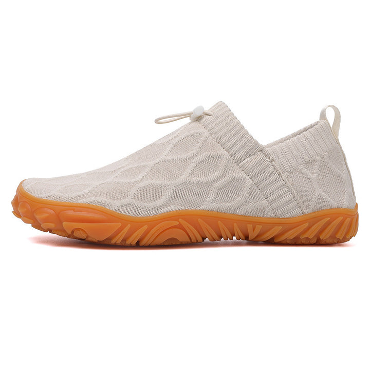 Herren gestrickte Slip-On Freizeitsneaker mit elastischem Schaft, Zuglasche und griffiger Gummisohle Echo Archiv