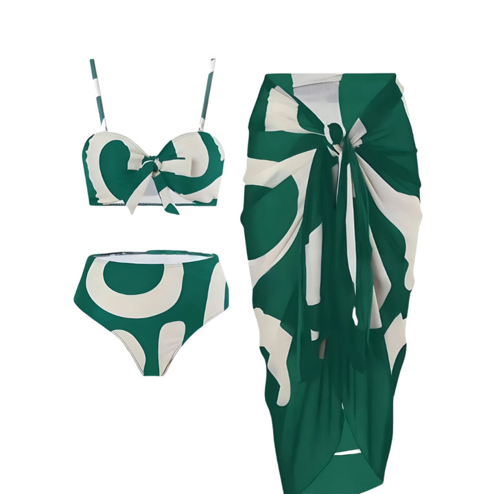 Damen Bandeau-Bikini mit kombinierbarem Wickelrock Echo Archiv