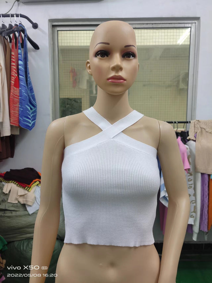 Damen Crop-Top mit schickem Kreuz-Trägerdesign Echo Archiv