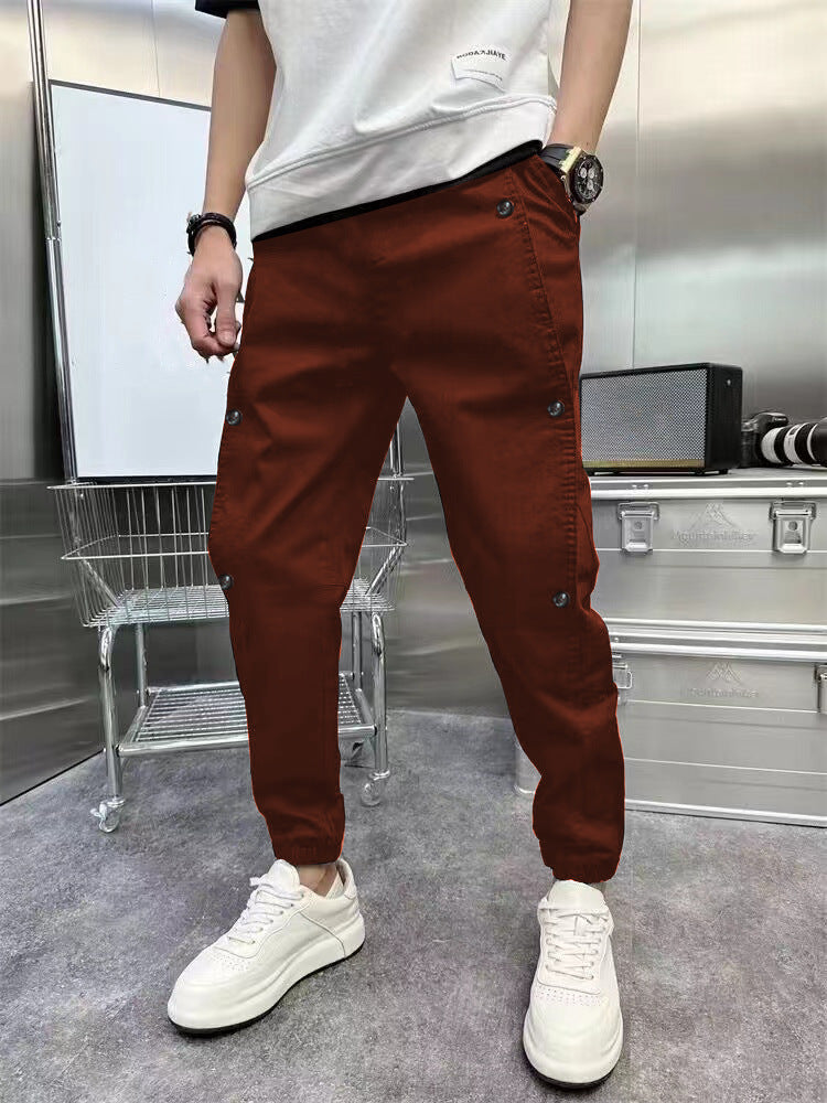 Herren modische Cargo-Hose mit praktischen Taschen und elastischem Bund Echoarchiv