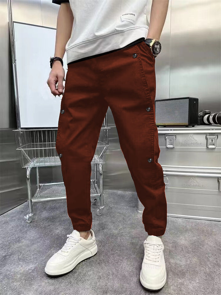 Herren modische Cargo-Hose mit praktischen Taschen und elastischem Bund Echoarchiv
