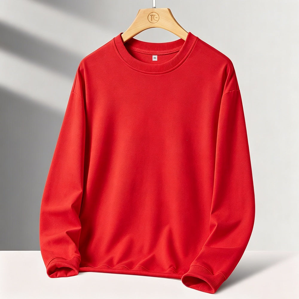 Herren Minimalistisches Rundhals-Sweatshirt mit französischer Terry-Innenseite & Oversize-Schnitt Echoarchiv