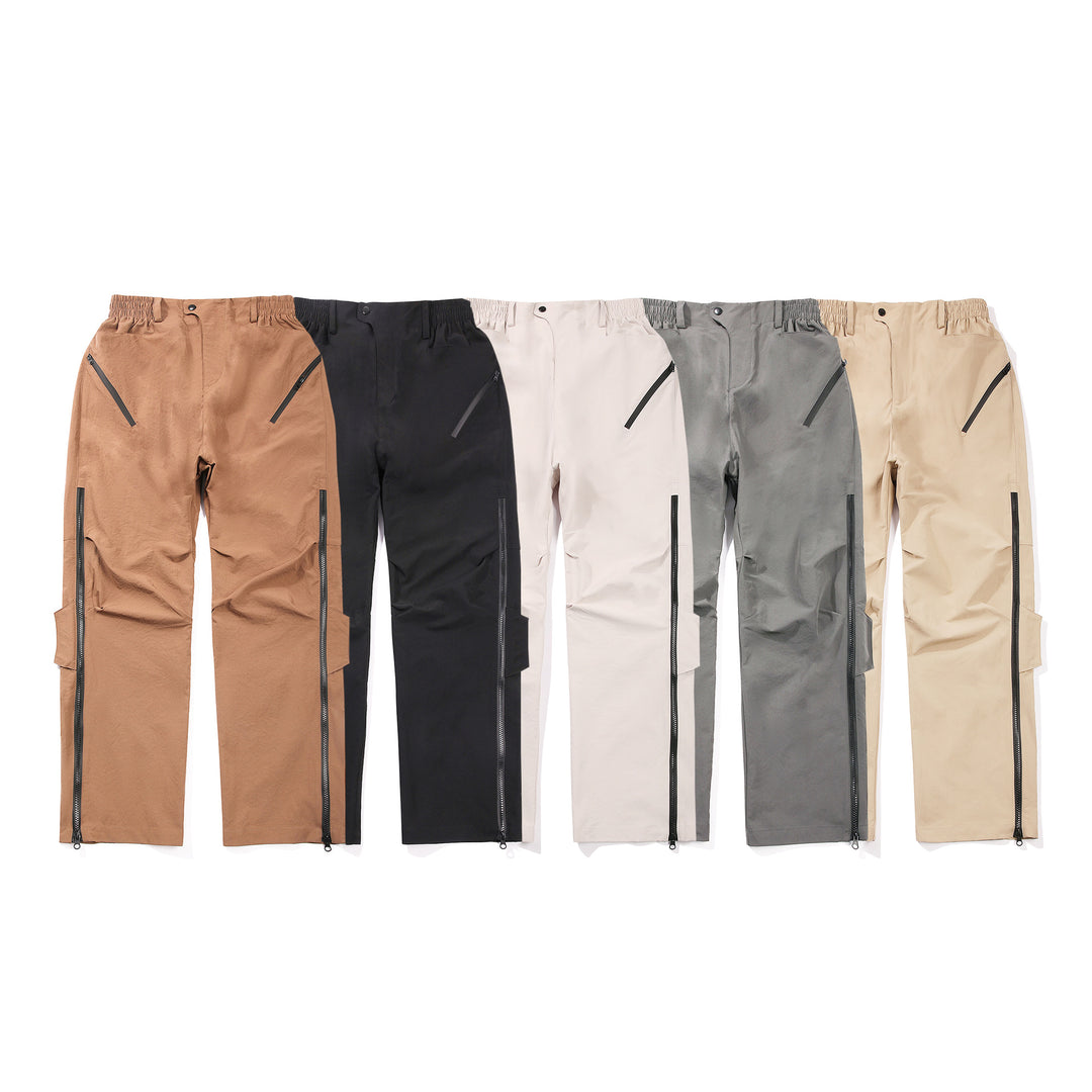 Herren Multifunktionale Tech‑Cargo‑Hose mit seitlichen Zippern, elastischem Bund und taktischen Pattentaschen Echo Archiv
