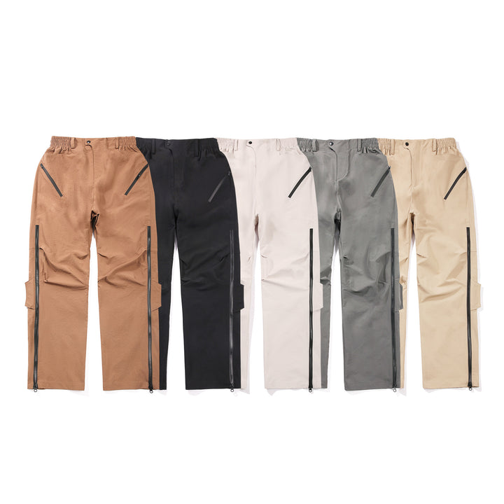 Herren Multifunktionale Tech‑Cargo‑Hose mit seitlichen Zippern, elastischem Bund und taktischen Pattentaschen Echo Archiv