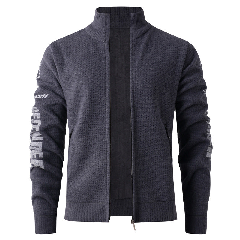 Herren gesteppte Freizeitjacke mit hohem Kragen und modernem Innenfutter Echoarchiv