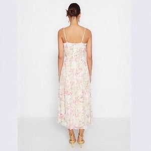 Damen Maxikleid mit floralen Mustern und fließendem Schnitt Echo Archiv