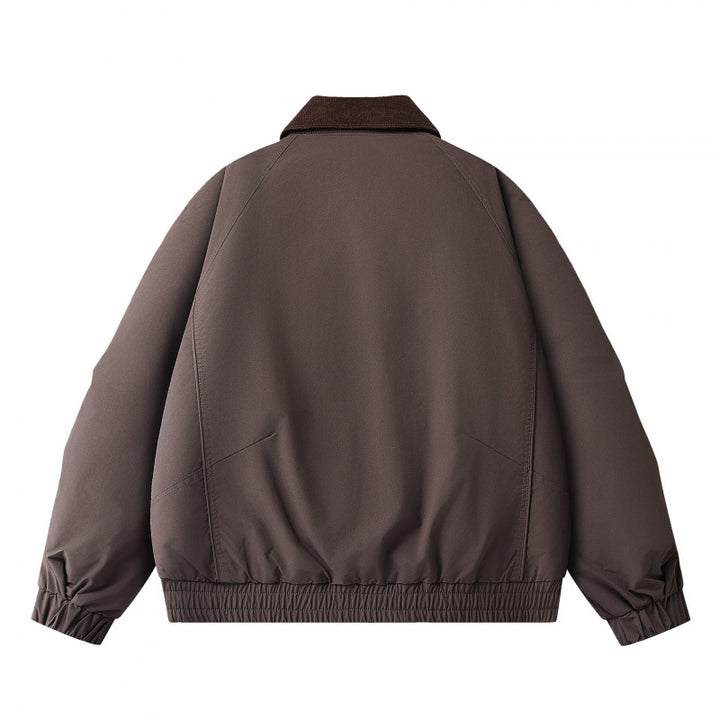 Herren Boxige Kurzjacke mit Cordkragen, doppelter Front und Kordelzugsaum Echo Archiv