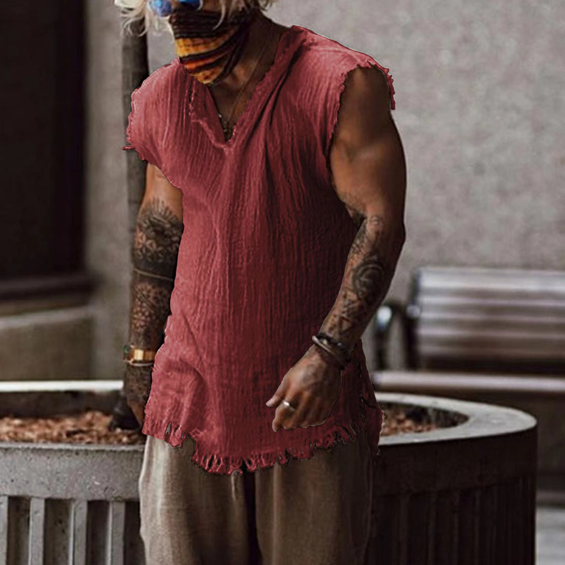 Herren lässiges Oversized-T-Shirt – Marzano