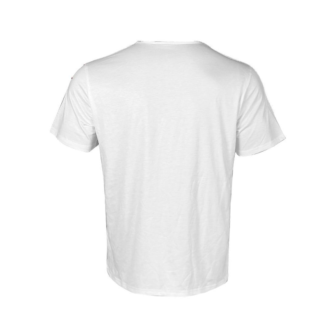 Herren V-Ausschnitt T-Shirt mit kreativem Flaggenmotiv Echoarchiv