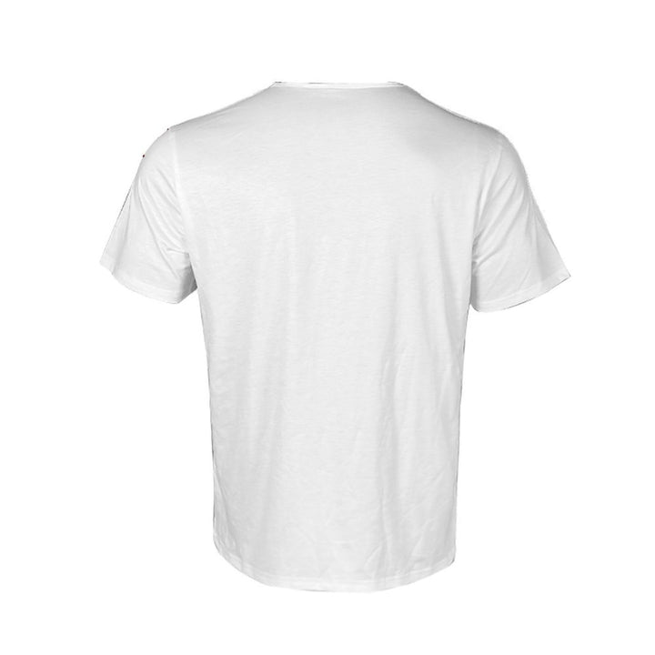 Herren V-Ausschnitt T-Shirt mit kreativem Flaggenmotiv Echoarchiv