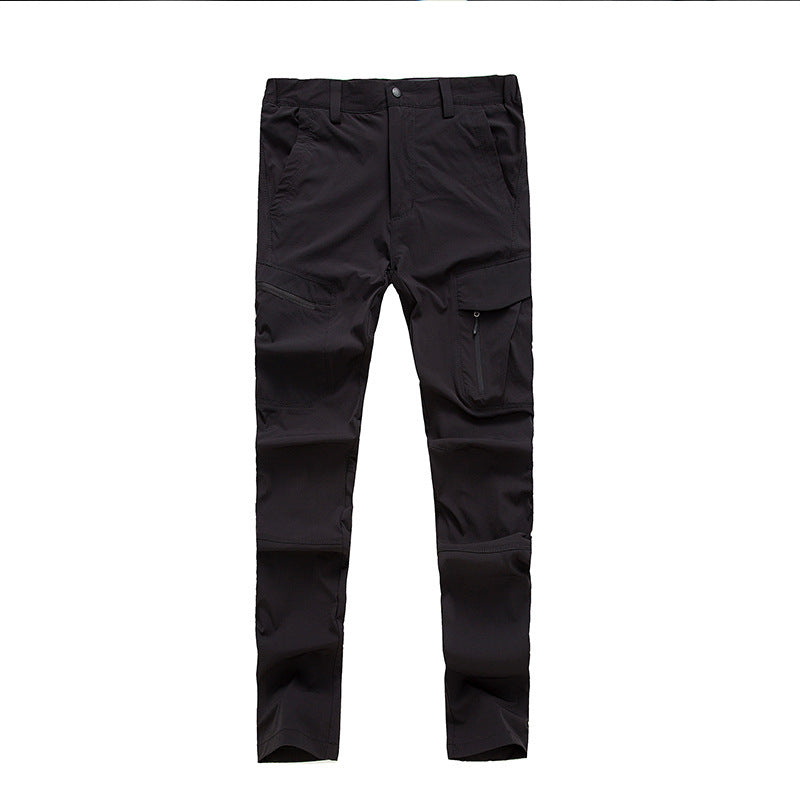 Herren multifunktionale Cargo-Hose mit mehreren Taschen und elastischem Bund Echoarchiv