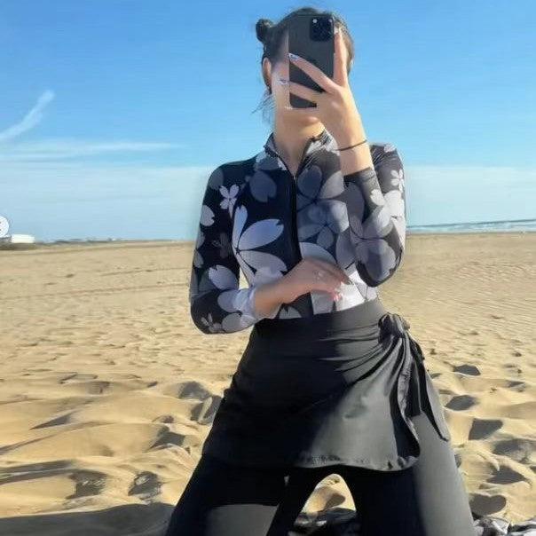 Damen Elegantes und fließendes Strandkleid Echo Archiv