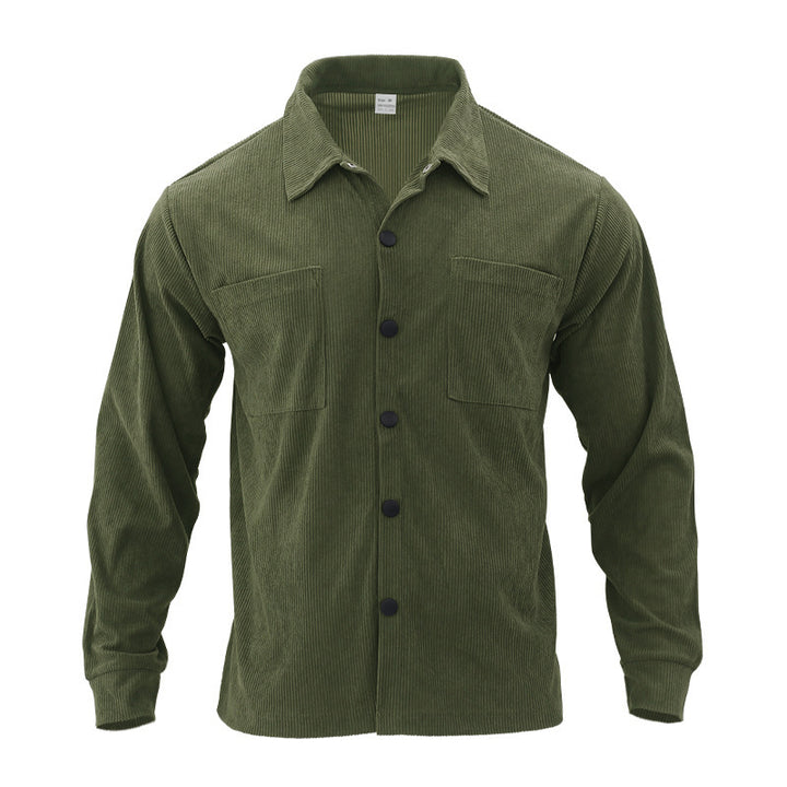 Herren Hochwertige Cordjacke mit praktischen Brusttaschen Echoarchiv