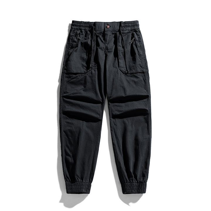 Herren Tapered-Cargojogger mit elastischem Komfortbund, Pattentaschen und Knöchelbündchen Echo Archiv