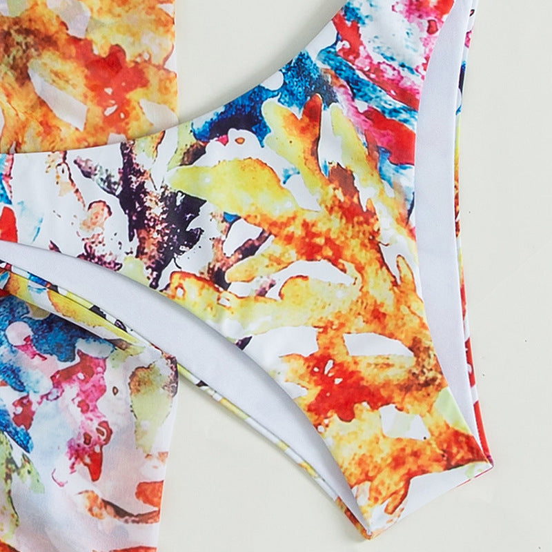 Damen Bikini-Set mit verführerischem Tie-Dye Design und Bindeband Echo Archiv