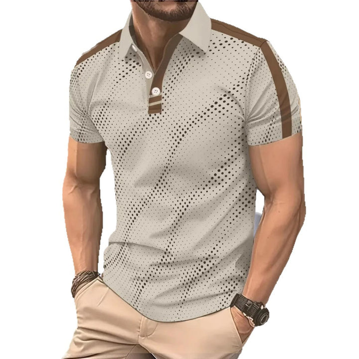 Herren Modern Graphic Performance Polo-Shirt Echoarchiv