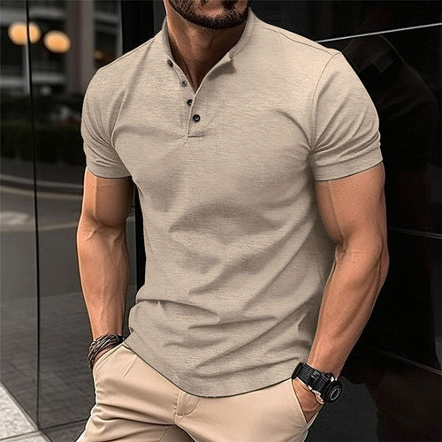Herren Polohemd mit Knopfleiste und Kurzarm Echoarchiv