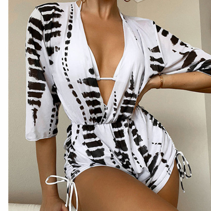 Damen Strand-Overall mit floralem Muster Echo Archiv