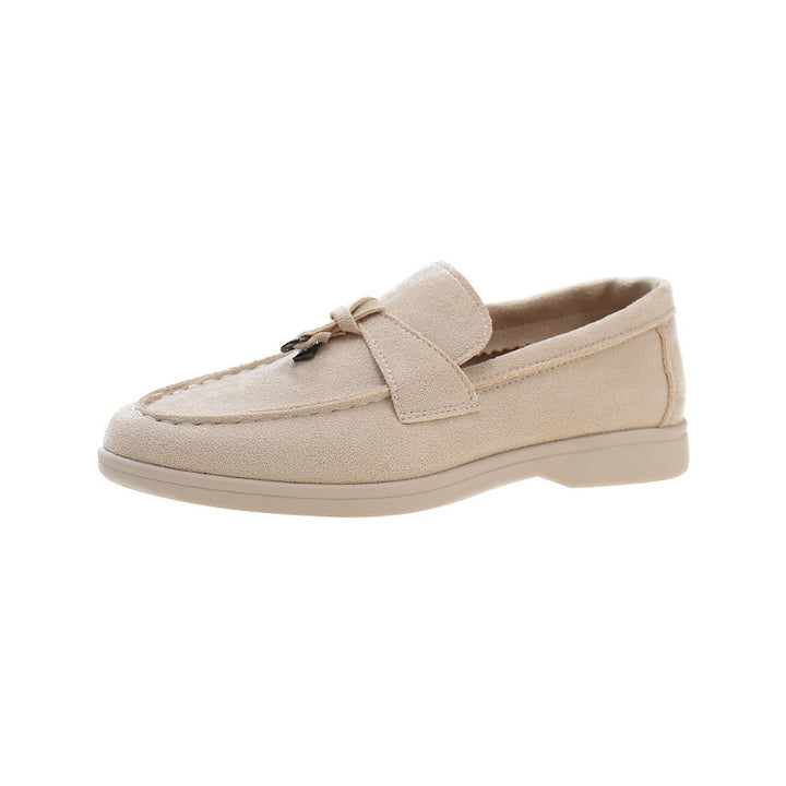 Damen Elegante Wildleder-Loafer mit Quasten und gepolstertem Komfortfußbett – Lioré