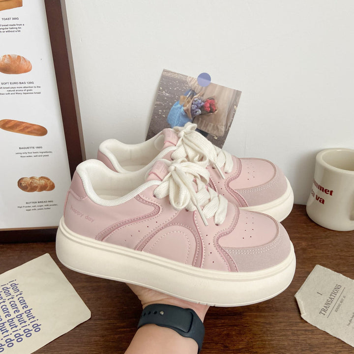 Damen Elegante Plateau-Sneaker mit strukturiertem Obermaterial Echo Archiv