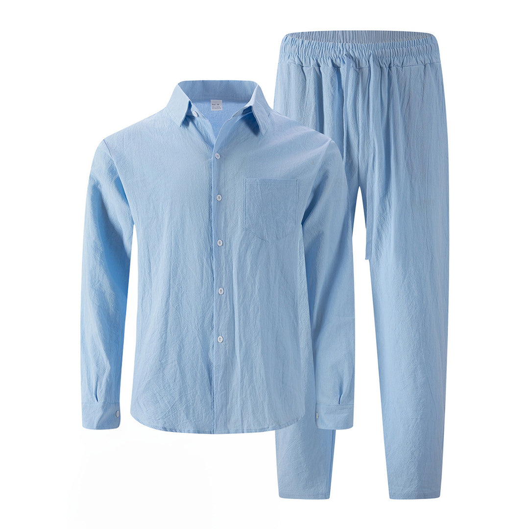 Herren lässiges Schlafanzug-Set aus atmungsaktivem Material mit elegantem Design Echoarchiv