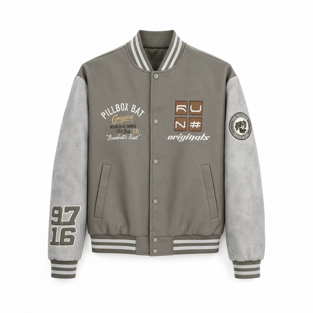 Herren Modische Baseballjacke Echo Archiv