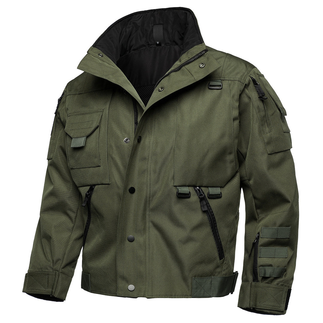 Herren Tactical Field Jacke mit Multi‑Taschen, verstellbaren Bündchen und wasserabweisender Ripstop‑Qualität Echo Archiv