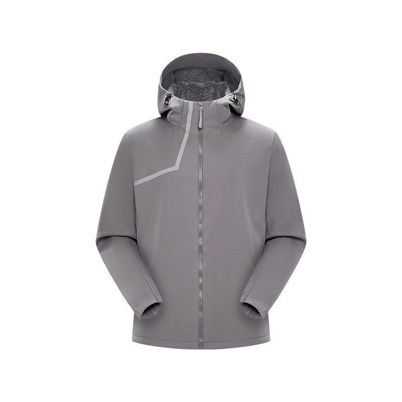 Herren Technische Softshelljacke mit verstellbarer Kapuze und winddichter Membran Echo Archiv