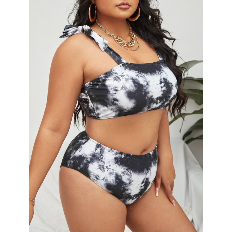 Damen Bikini-Set mit hohem Bund und trendy Crop-Oberteil Echo Archiv