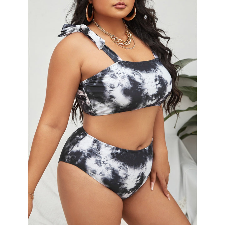 Damen Bikini-Set mit hohem Bund und trendy Crop-Oberteil Echo Archiv