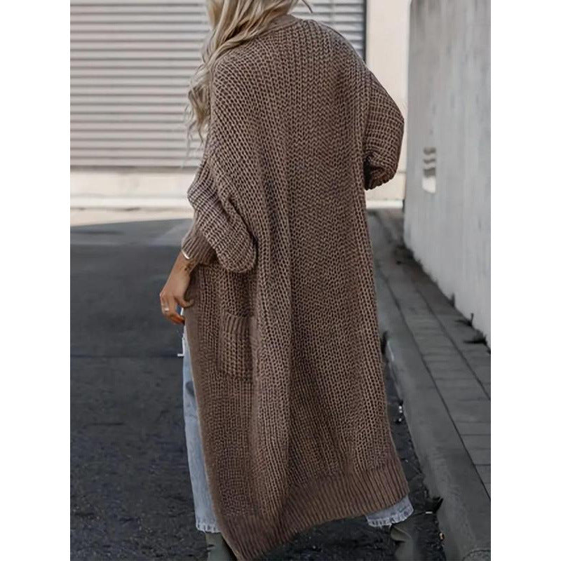 Echoarchiv | Strickcardigan Aus Wolle mit Taschen für Damen Perfekt für Den Alltag
