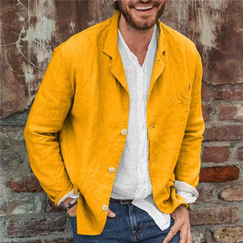 Herren Leichte und bequeme Sommerjacke aus Leinen Echoarchiv